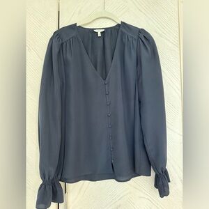 Joie navy blouse sz M